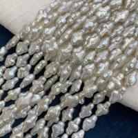 Keshi Cultured Freshwater Pearl Beads, Cross, DIY, white, 9-10mm cm 