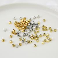 Brass Positioning Bead, Round, plated, DIY 
