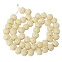 Ochse Geschnitzte Knochen-Perlen, Rind-Knochen, DIY & verschiedene Größen vorhanden, beige, Länge:ca. 15.74 ZollInch, verkauft von Strang