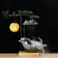 Resin Water Fountain Ornament, plated, for home and office & durable 