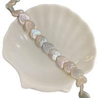 Petites perles cultivées en eau douce, perle d'eau douce cultivée, coeur, DIY, blanc, 14-15mm cm, Vendu par brin