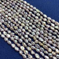 Perla Barroca Freshwater, Perlas cultivadas de agua dulce, Bricolaje, Púrpura, 6-7mm, longitud:38 cm, Vendido por Sarta