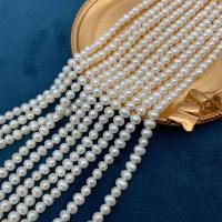 Rice Cultured Freshwater Pearl Beads, DIY, white, 4-5mm cm 
