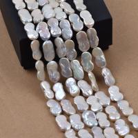 Keshi Cultured Freshwater Pearl Beads, Calabash, DIY, white cm 