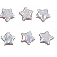 No Hole Cultured Freshwater Pearl Beads, Star, DIY, white, 12mm 