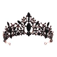 Bridal Tiaras, Zinc Alloy, with Crystal, plated, for woman, mixed colors 