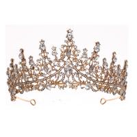 Bridal Tiaras, Zinc Alloy, plated, for woman & with rhinestone 