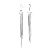 Fashion Fringe Earrings, 925 Sterling Silver, Star, fashion jewelry & for woman 