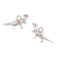 Zinc Alloy Animal Pendants, Dinosaur, plated, silver color 