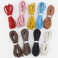 Кабель ПУ, кожаный шнур, плетеный, Много цветов для выбора, 2м/сумка, продается сумка