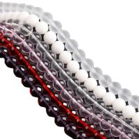 Glass Beads, Round, polished, DIY cm 