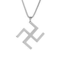 Stainless Steel Jewelry Necklace, Alphabet Letter, Unisex & box chain Approx 27.5 Inch 