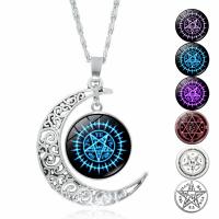 Time Gem Jewelry Necklace, Zinc Alloy, with Glass, with 1.96 inch extender chain, Unisex 40mm Approx 17.72 Inch 