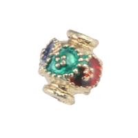 Emaille Zink Legierung Perlen, Zinklegierung, DIY, gemischte Farben, 9mm, verkauft von PC