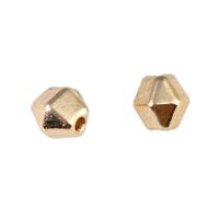Zinc Alloy Jewelry Beads, Polygon, DIY, golden, 6mm 