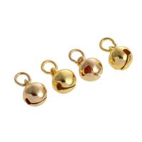 Brass Jingle Bell for Christmas Decoration, 14K gold plated, fashion jewelry & for woman Approx 2mm 