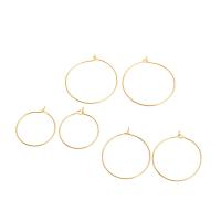 Brass Hoop Earring, 14K gold plated, fashion jewelry & for woman 