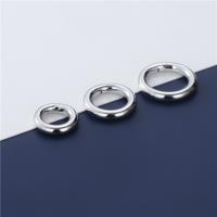 Sterling Silber Frülings-Ring-Verschluss, 925er Sterling Silber, Kreisring, platiniert, DIY & verschiedene Größen vorhanden, verkauft von PC