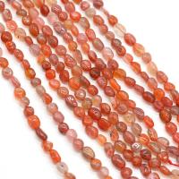 Natural Red Agate Beads, Yunnan Red Agate, irregular, DIY, red, 6-8mm cm, 50- 