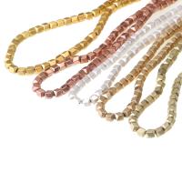 Las Perlas De Hematites Sin Magnético, Hematite, Polígono, Bricolaje, más colores para la opción, 5mm, longitud:40 cm, Vendido por Sarta