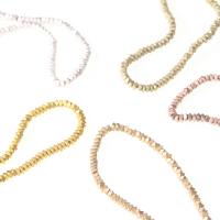 Las Perlas De Hematites Sin Magnético, Hematite, Polígono, Bricolaje, más colores para la opción, 3mm, longitud:40 cm, Vendido por Sarta