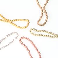 Nicht magnetische Hämatit Perlen, Vieleck, DIY, keine, 4mm, Länge:40 cm, verkauft von Strang