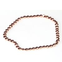 Nicht magnetische Hämatit Perlen, flache Runde, DIY, keine, 8mm, Länge:40 cm, verkauft von Strang