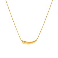 Brass Jewelry Necklace, with 2.13 extender chain, real gold plated, fashion jewelry & for woman, Crystal Gold Inch 