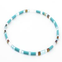 Glass Jewelry Beads Bracelets, Glass Beads, with Zinc Alloy, fashion jewelry 165mm 