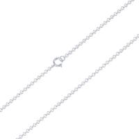 Серебряное ожерелье цепи, 925 пробы, покрытый платиной, Мужская & разный размер для выбора & Роло цепь, продается Strand