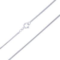 Sterling Silver Necklace Chain, 925 Sterling Silver, platinum plated, Unisex & box chain 