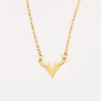 Stainless Steel Jewelry Necklace, Antlers, plated 