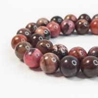 Rhodonit Perlen, rund, DIY, gemischte Farben, Länge:38 cm, verkauft von Strang