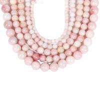 Pink Opal Beads, Round, polished, DIY, pink .5 cm 