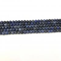 Sodalite Beads, Round, polished, DIY, blue cm 