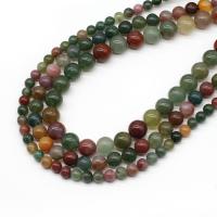 Prehnit-Perlen, Prehnit, rund, DIY, gemischte Farben, Länge:38 cm, verkauft von Strang