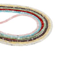 La Perla de Concha Natural, Nácar, Columna, Bricolaje, más colores para la opción, 4x4x4mm, longitud:38 cm, Vendido por Sarta