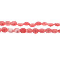 Harz Perlen Schmuck, DIY & imitierte Koralle, Rosa, 13x11x6mm, Länge:38 cm, 33PCs/Strang, verkauft von Strang