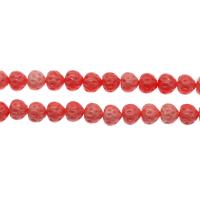 Harz Perlen Schmuck, Erdbeere, DIY & imitierte Koralle, Rosa, 10x12x12mm, Länge:38 cm, verkauft von Strang