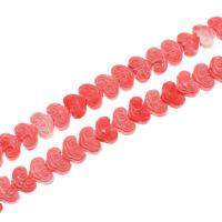 Harz Perlen Schmuck, DIY & imitierte Koralle, Rosa, 10x15x6mm, Länge:38 cm, verkauft von Strang