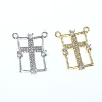 Cubic Zirconia Micro Pave Brass Connector, micro pave cubic zirconia 