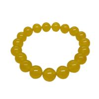Jade Yellow Bracelet, Unisex, yellow Approx 15 Inch 