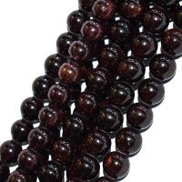 Natural Garnet Beads, Round, polished, DIY, red cm 