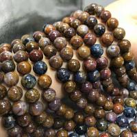 Pietersite Beads, Round, polished, DIY, mixed colors cm 