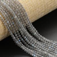 Labradorite Beads, Round, DIY & faceted, grey cm 