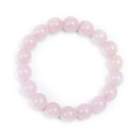 Quartz Bracelets, Rose Quartz, Unisex & anti-fatigue, pink cm 