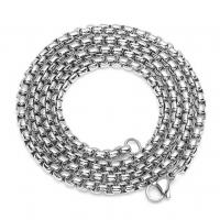 Titanium Steel Chain Necklace, plated, fashion jewelry & Unisex original color 