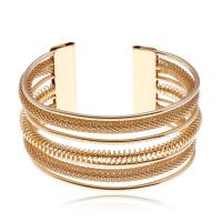 Zinc Alloy Cuff Bangle, Adjustable & multilayer & for woman 