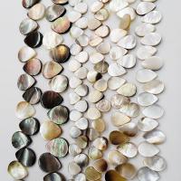Black Shell Beads, Teardrop, polished, DIY, mixed colors cm 