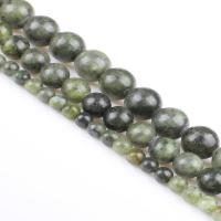 Südliche Jade Perle, rund, poliert, DIY, grün, Länge:39 cm, verkauft von Strang